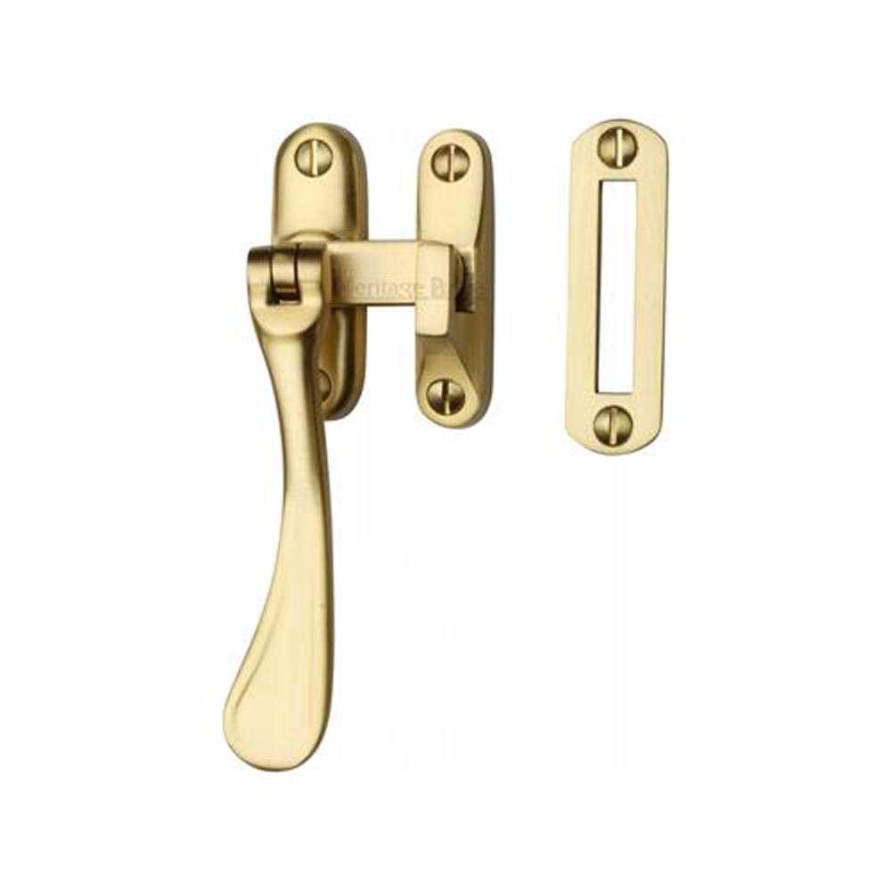 Heritage Brass Non-Locking Spoon Casement Fastener - Satin Brass